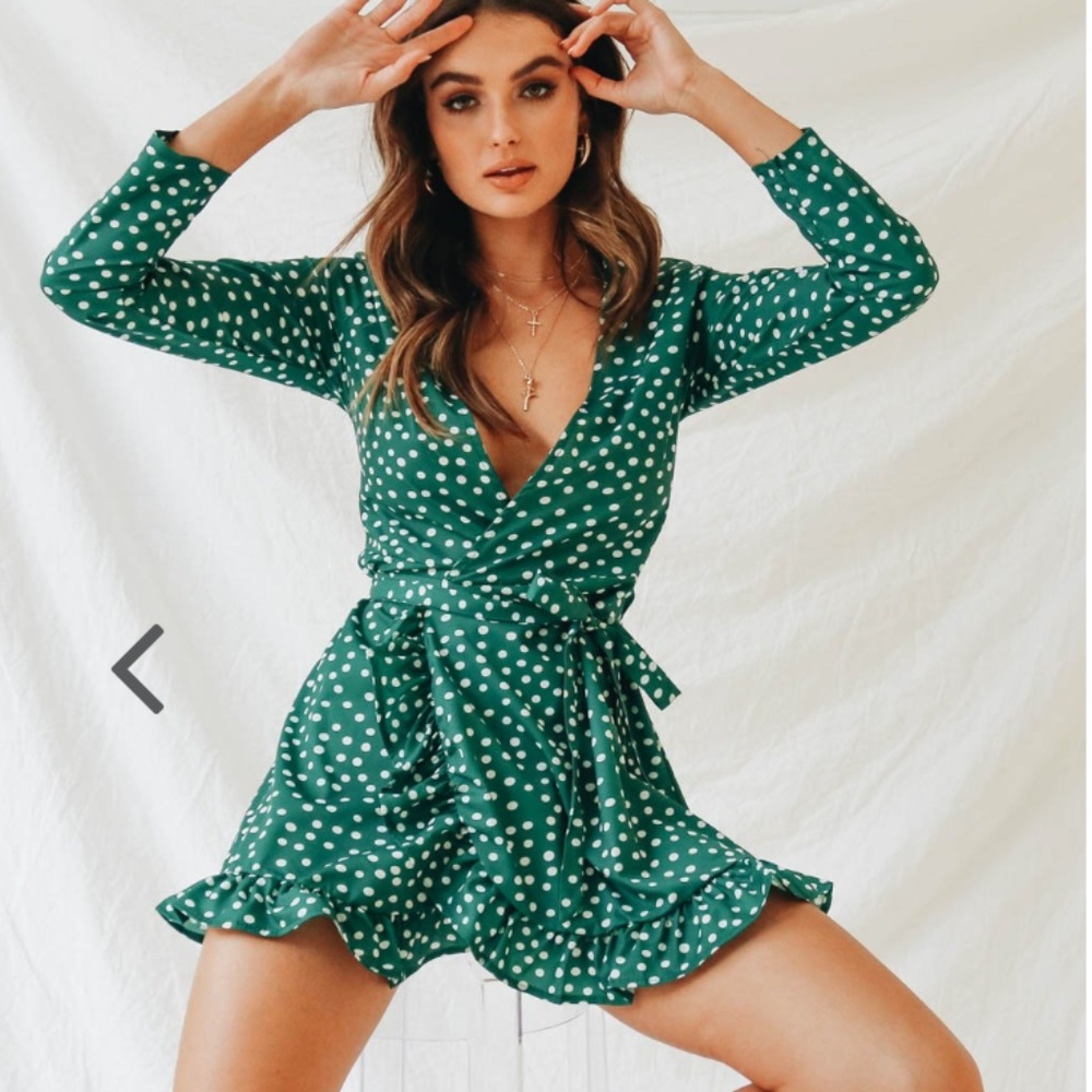 Verge Girl Green Dress NWT